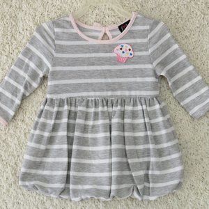 "Lilt" Dress 24 Months, Cupcake with Heart Sprinkles‎ -Embroidery